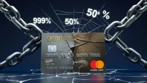 Imagem representando juros abusivos no cartão de crédito.